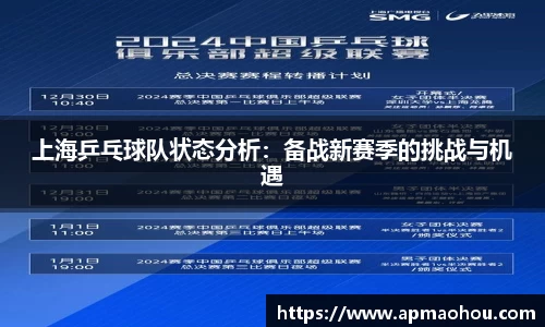 上海乒乓球队状态分析：备战新赛季的挑战与机遇